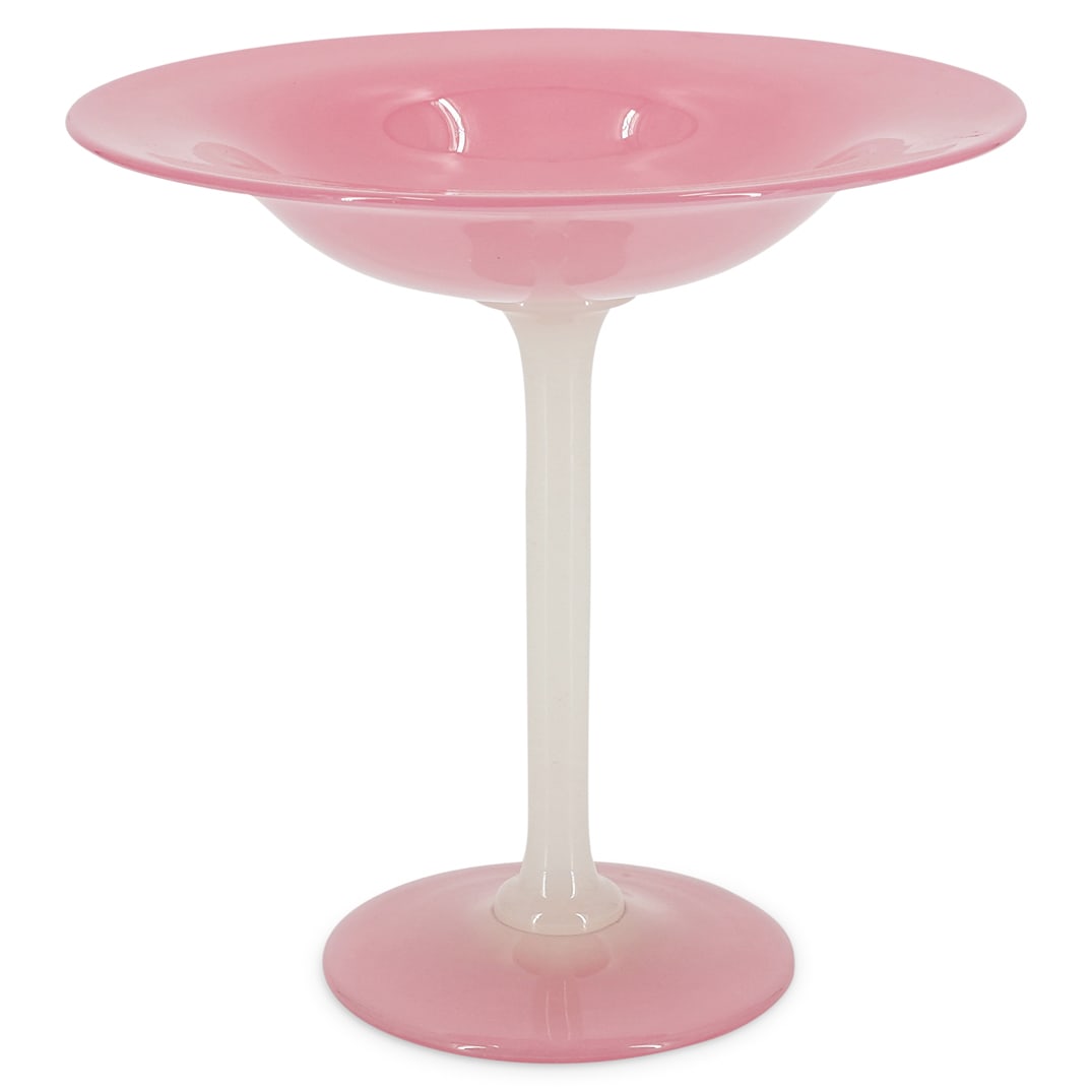 Steuben Rosaline And Alabaster Compote (1 of 7)