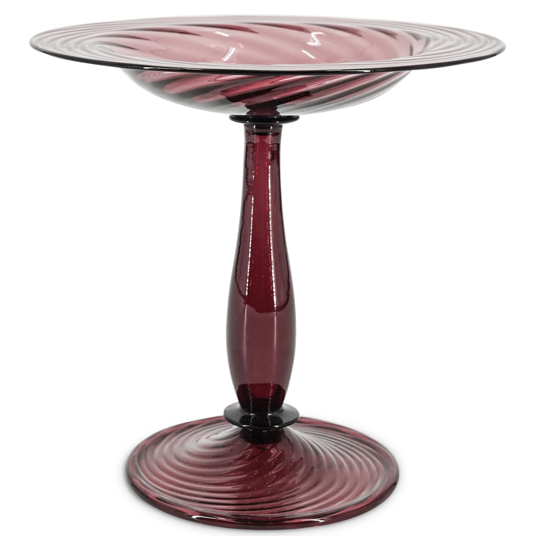 Steuben Dark Amethyst Compote (1 of 5)