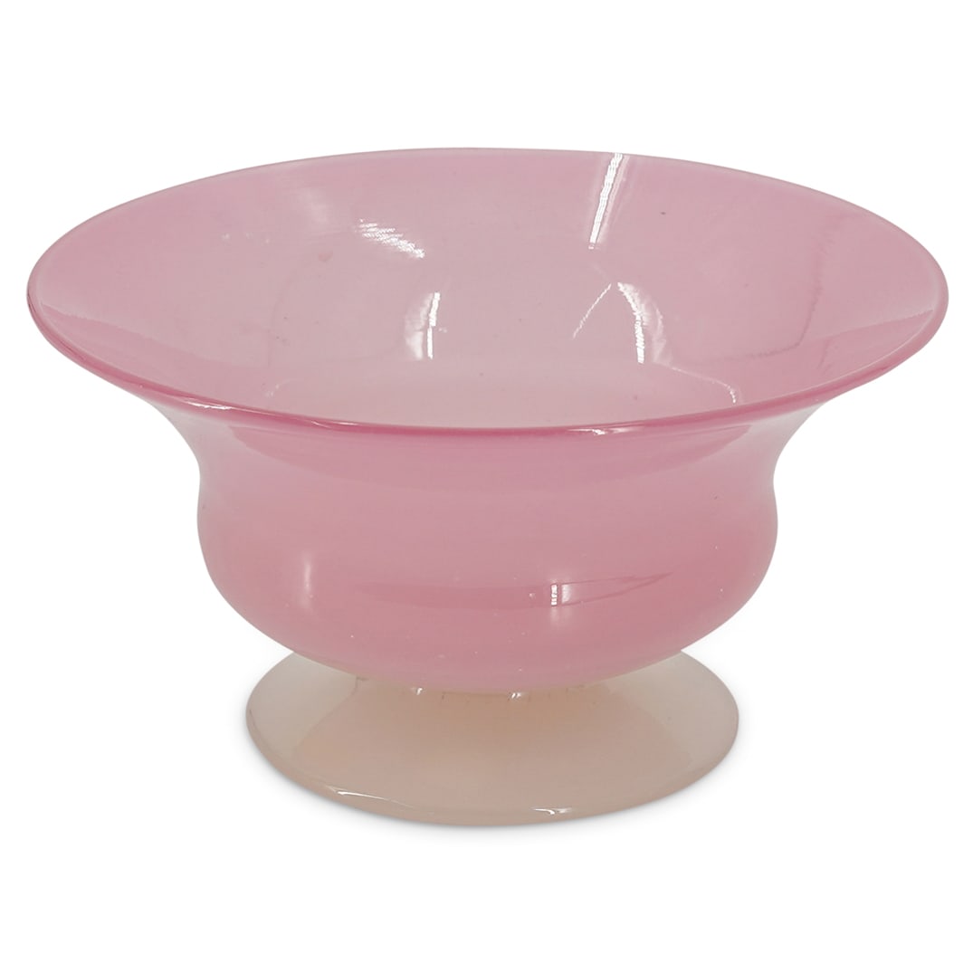 (2 pc) Steuben Rosaline And Alabaster Compote And Sherbet (1 of 4)