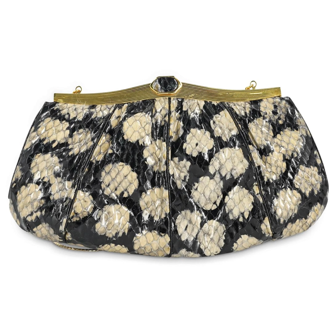 Judith Leiber Snakeskin Leather Bag (1 of 3)