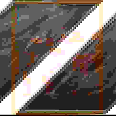 19th Century Religious Painting Of Jesus Christ Auction