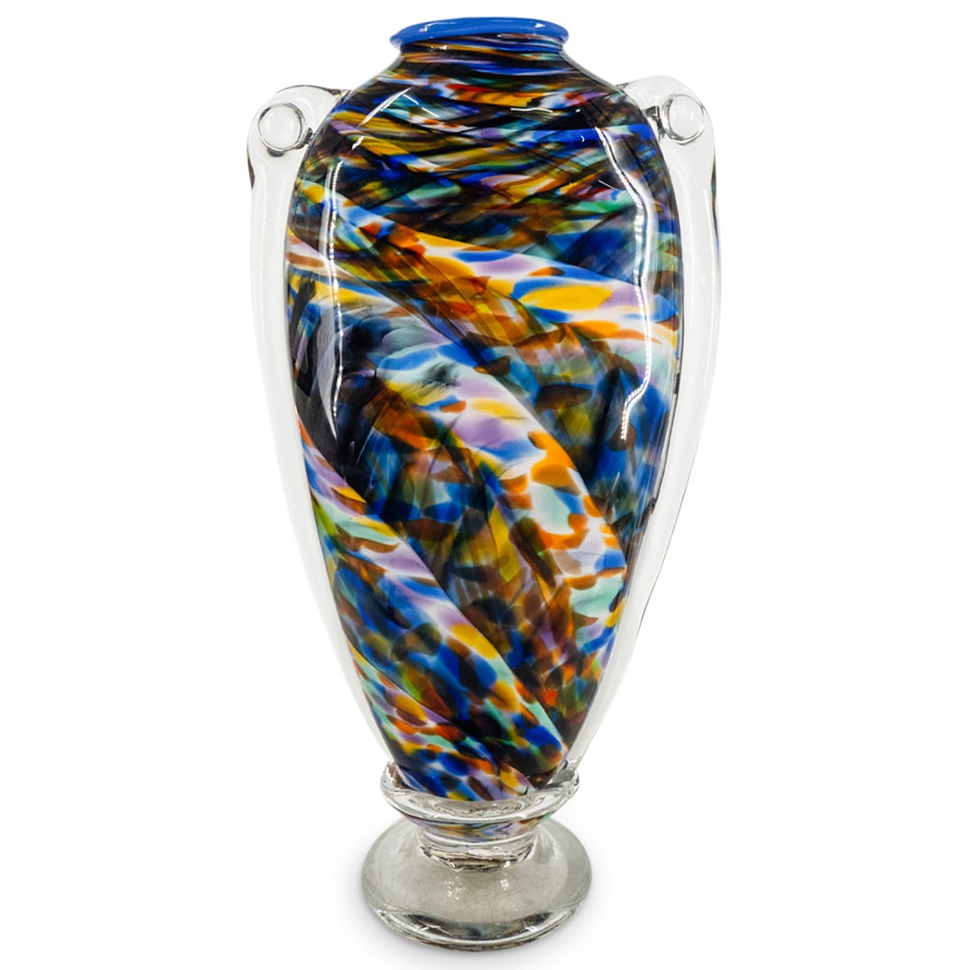 Large Rosetree Studio Art Glass Vase (1 of 4)