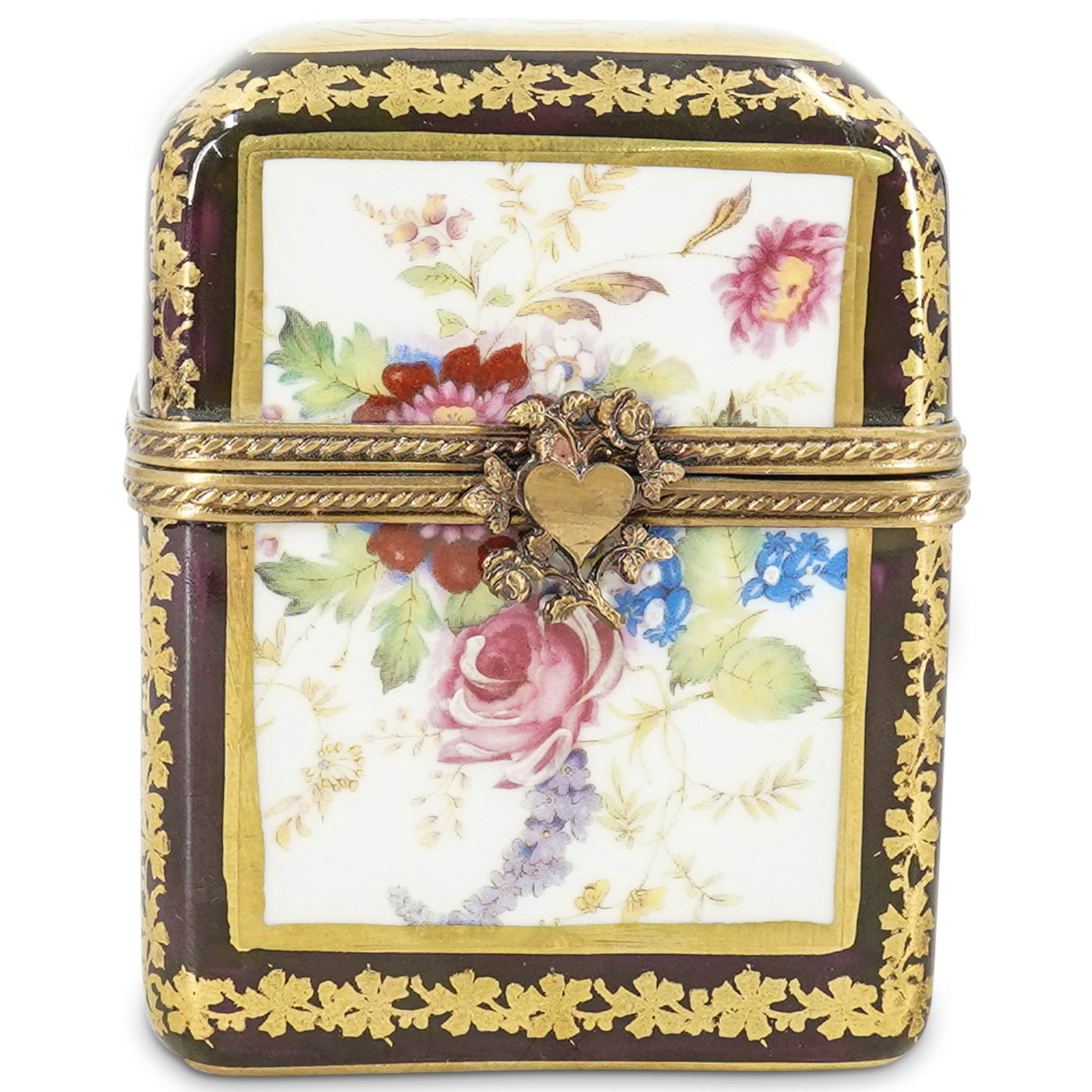 Antique Limoges Porcelain Perfume Bottle Case (1 of 7)