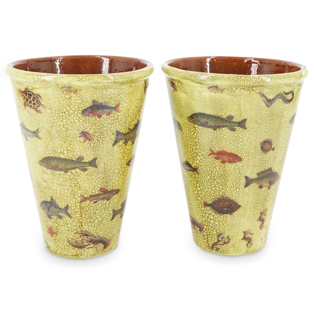 Pair Of Signed Limited Edition John Weslyk Vases (1 of 6)