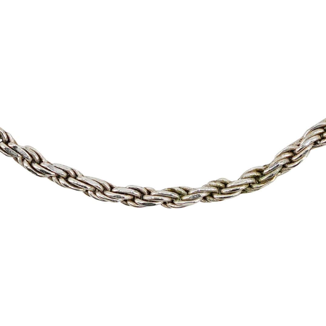 Sterling Silver Rope Chain Necklace (1 of 6)