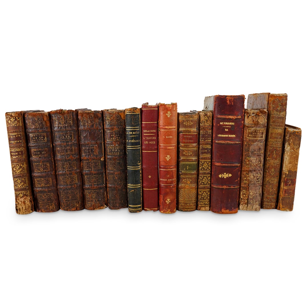 (14 Pc) Antique French Edition Assorted Book Grouping Collection (1 of 20)