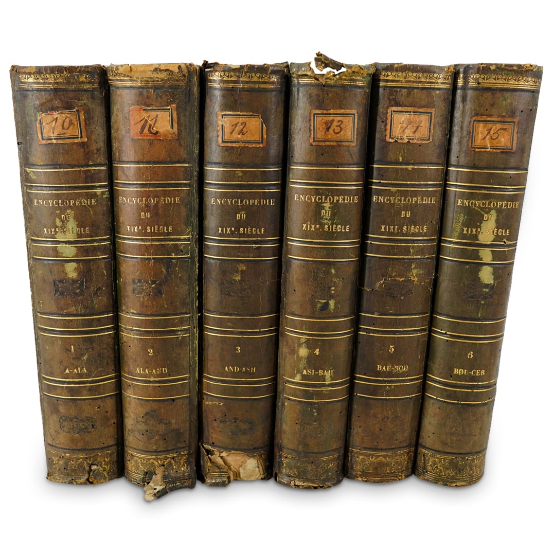 (6 Pc) Encyclopedie Du Dix-Neuvieme Siecle - French Book Collection (1 of 15)