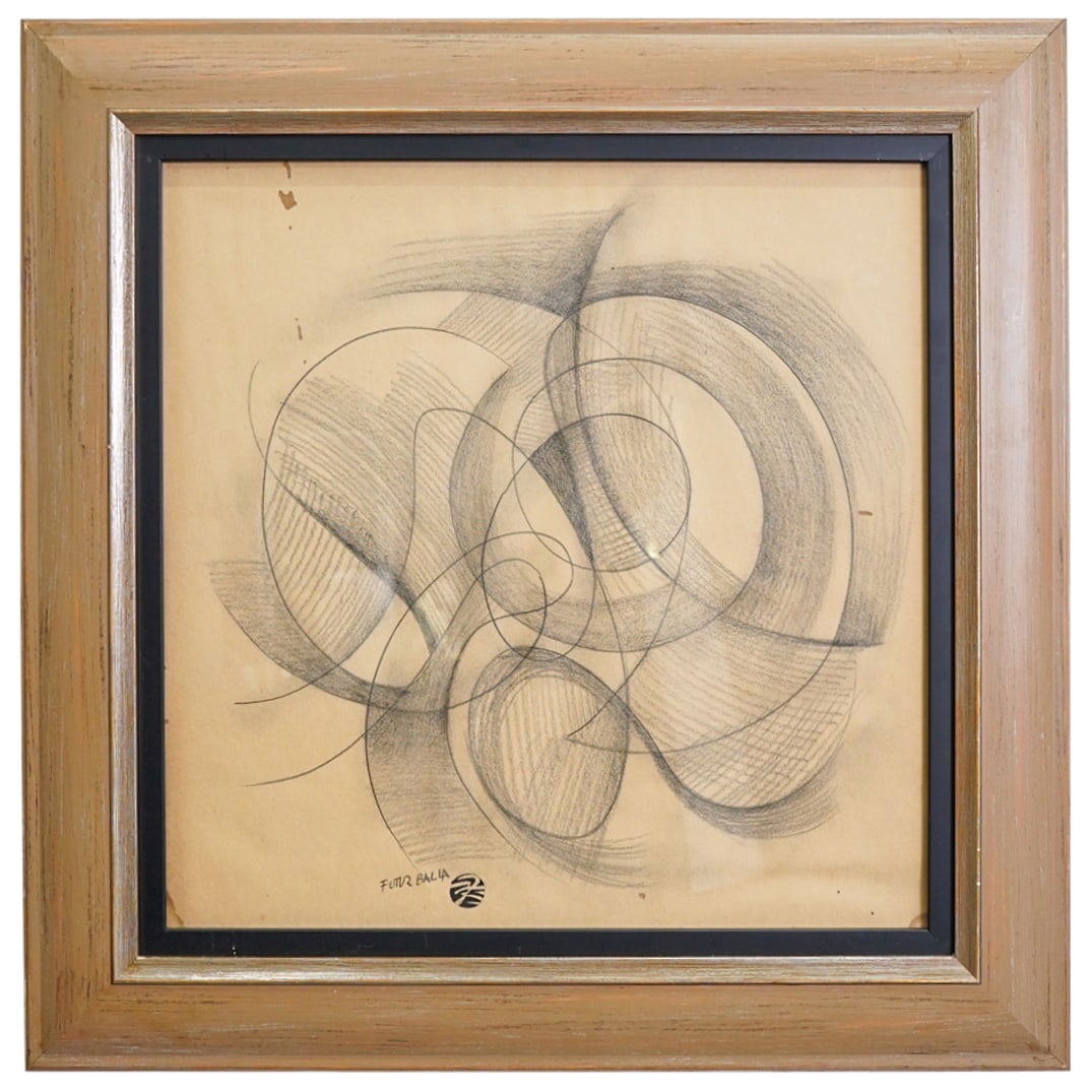 Attrib. Giacomo Balla (Italian,1871-1958) Pencil Sketch (1 of 5)