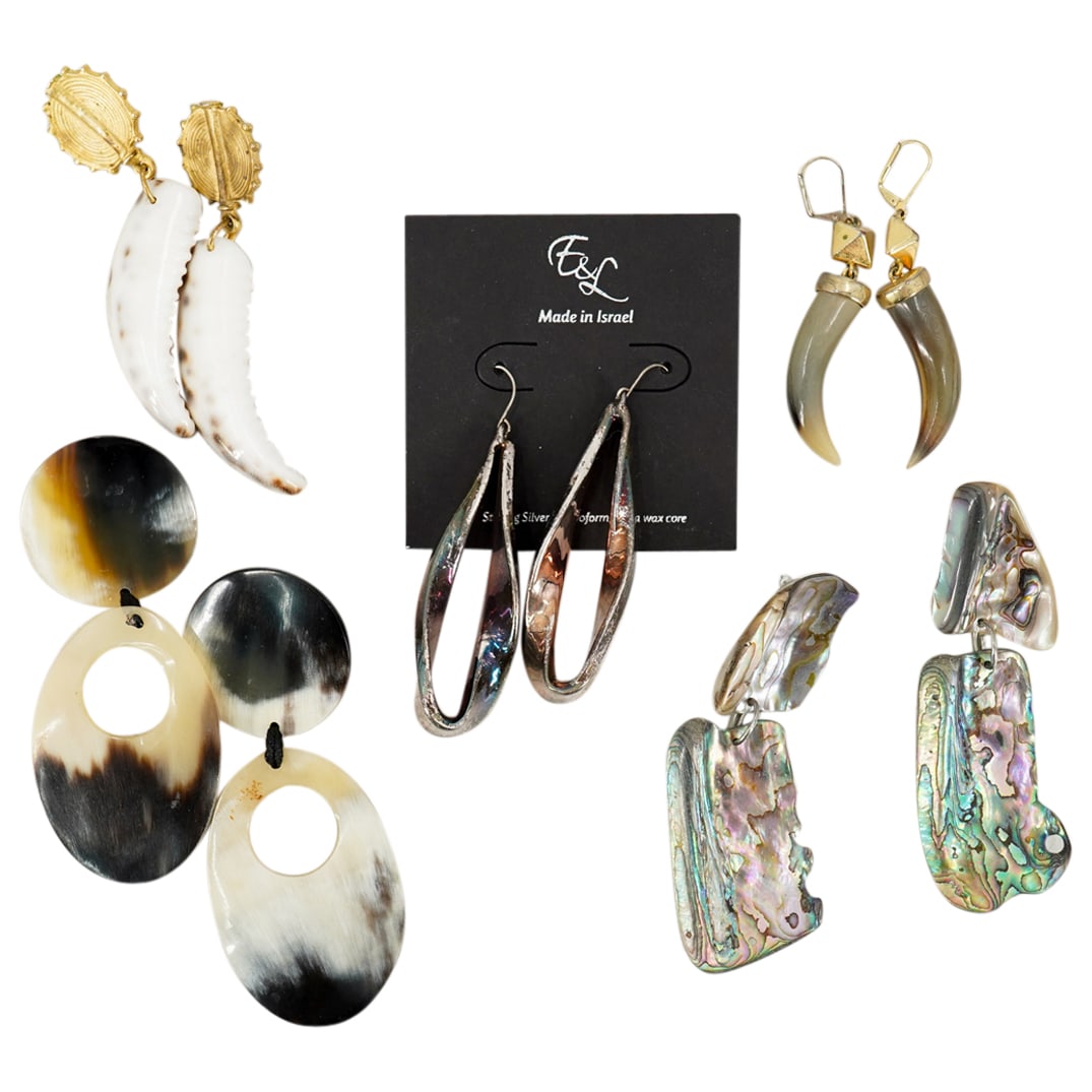 (5 Pc) Vintage Assorted Earrings Grouping (1 of 12)