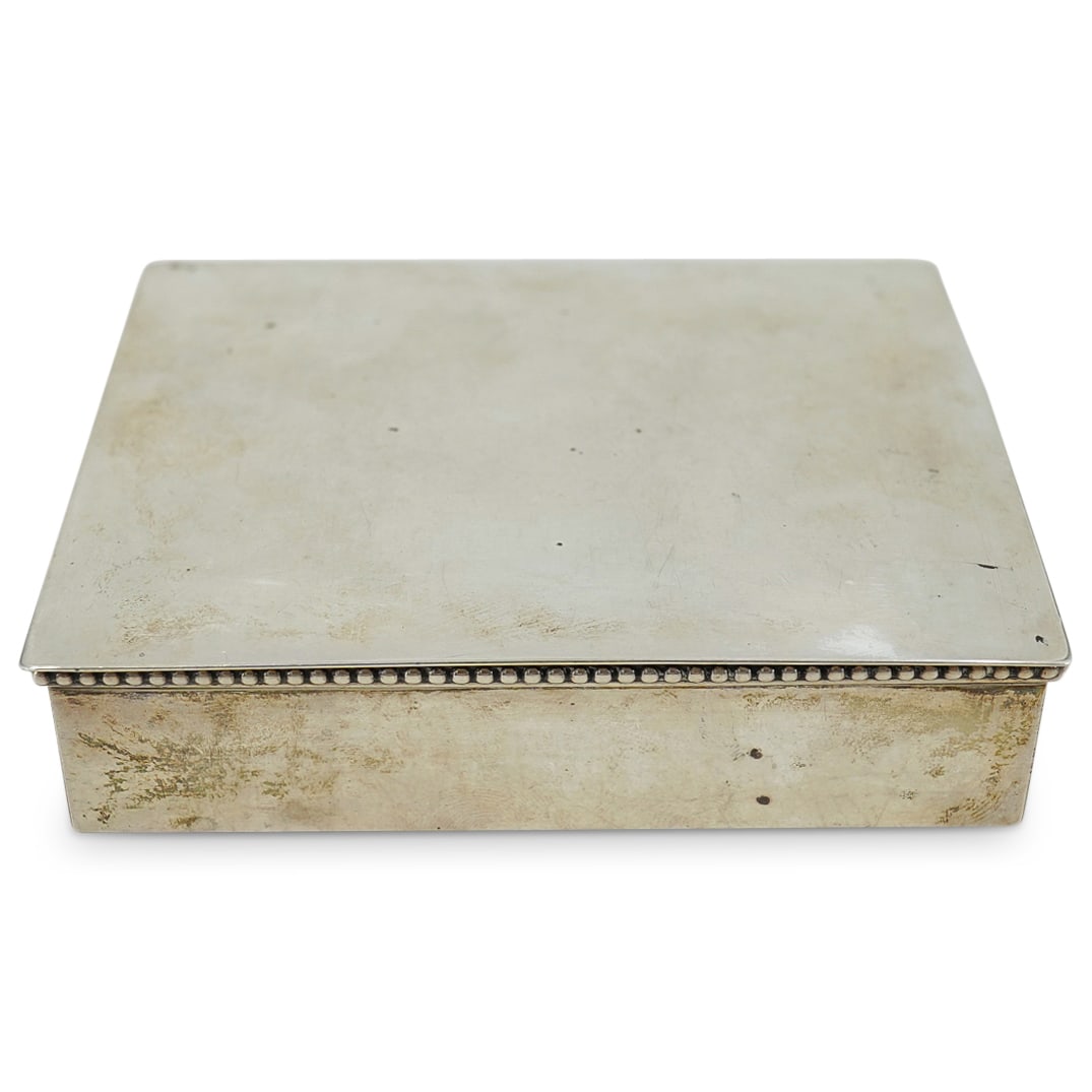 Becht & Hartl Sterling Silver & Wood Cigarette Box (1 of 8)