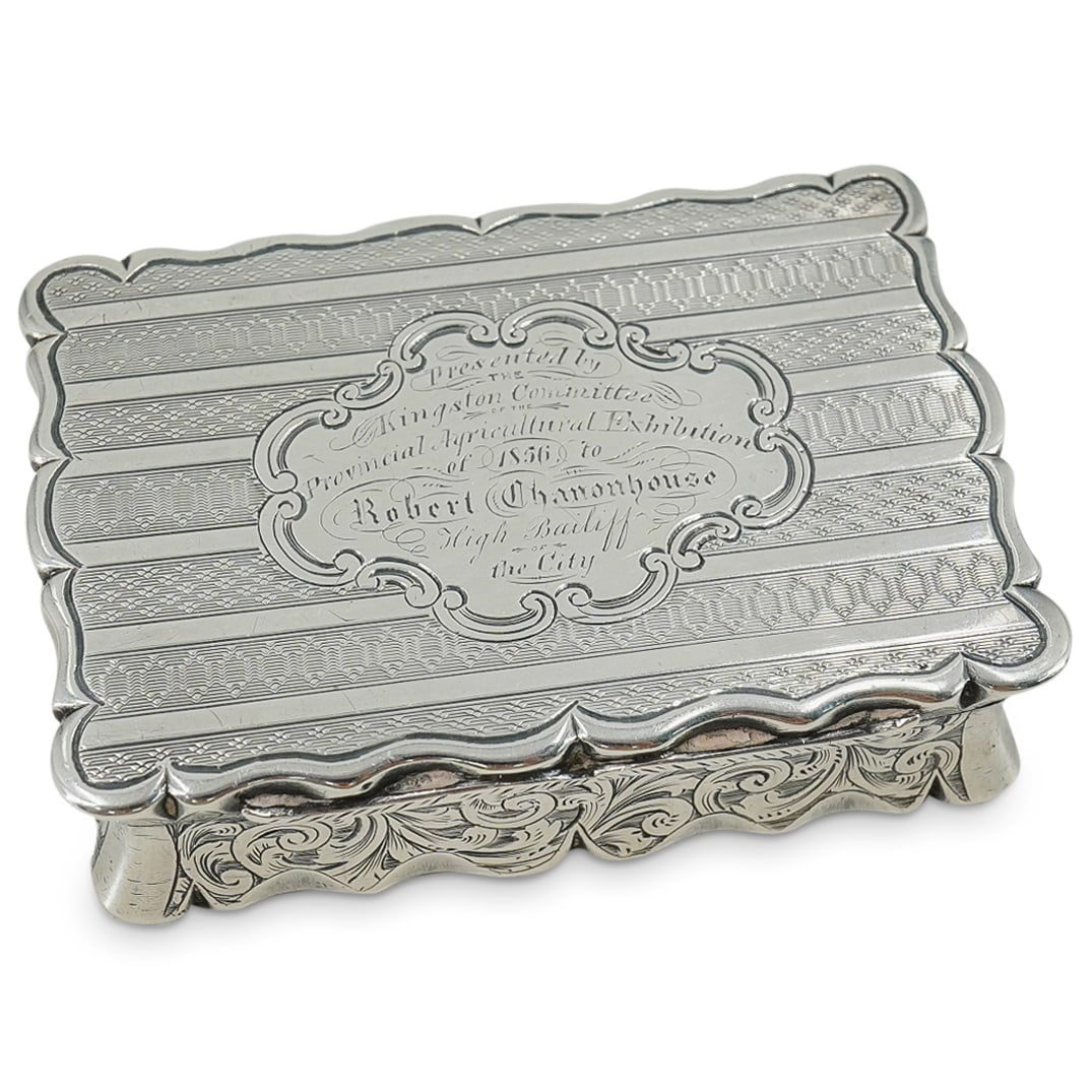 Hilliard & Thomason Victorian Sterling Silver Presentation Box (1 of 8)