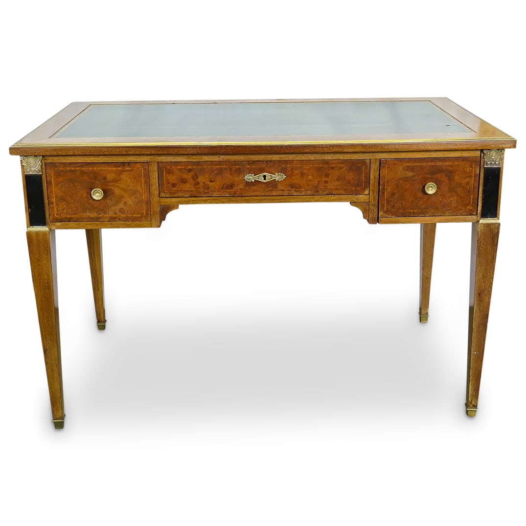 Antique French Empire Style Leather Top Desk (1 of 20)
