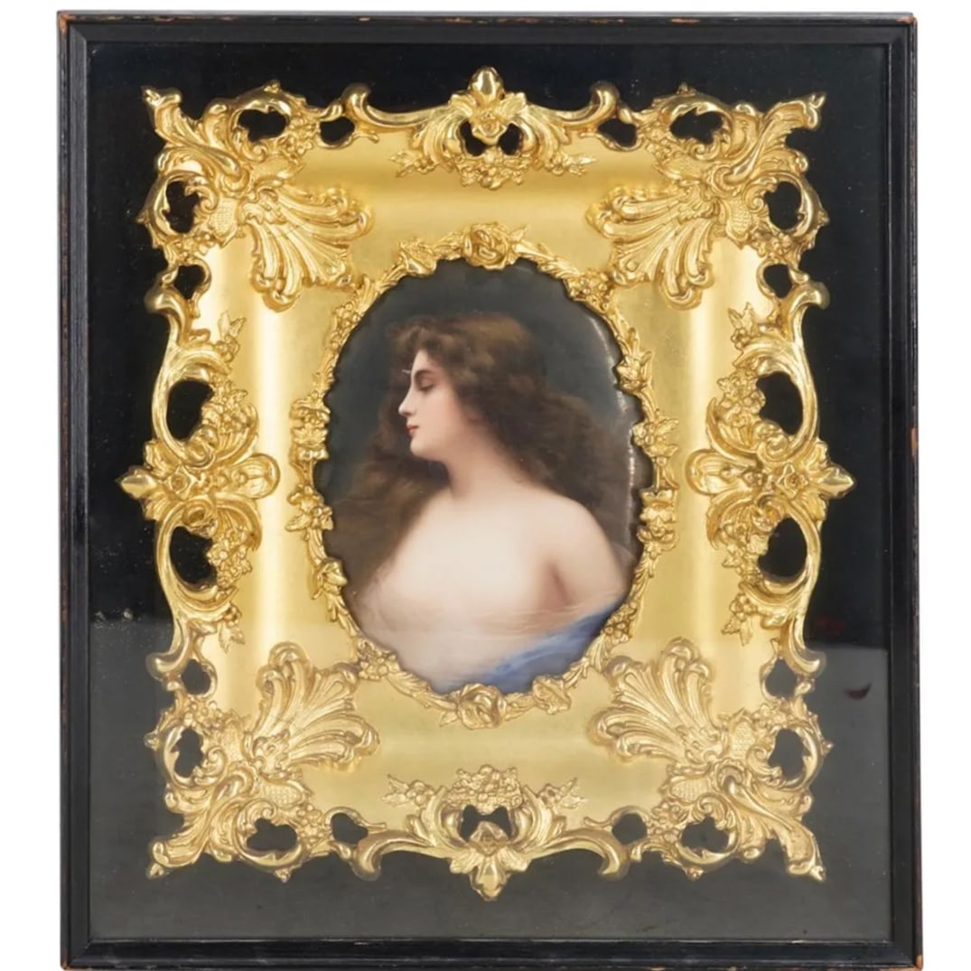 Late 19th Cent. German KPM Porcelain Oval Plaque (1 of 4)