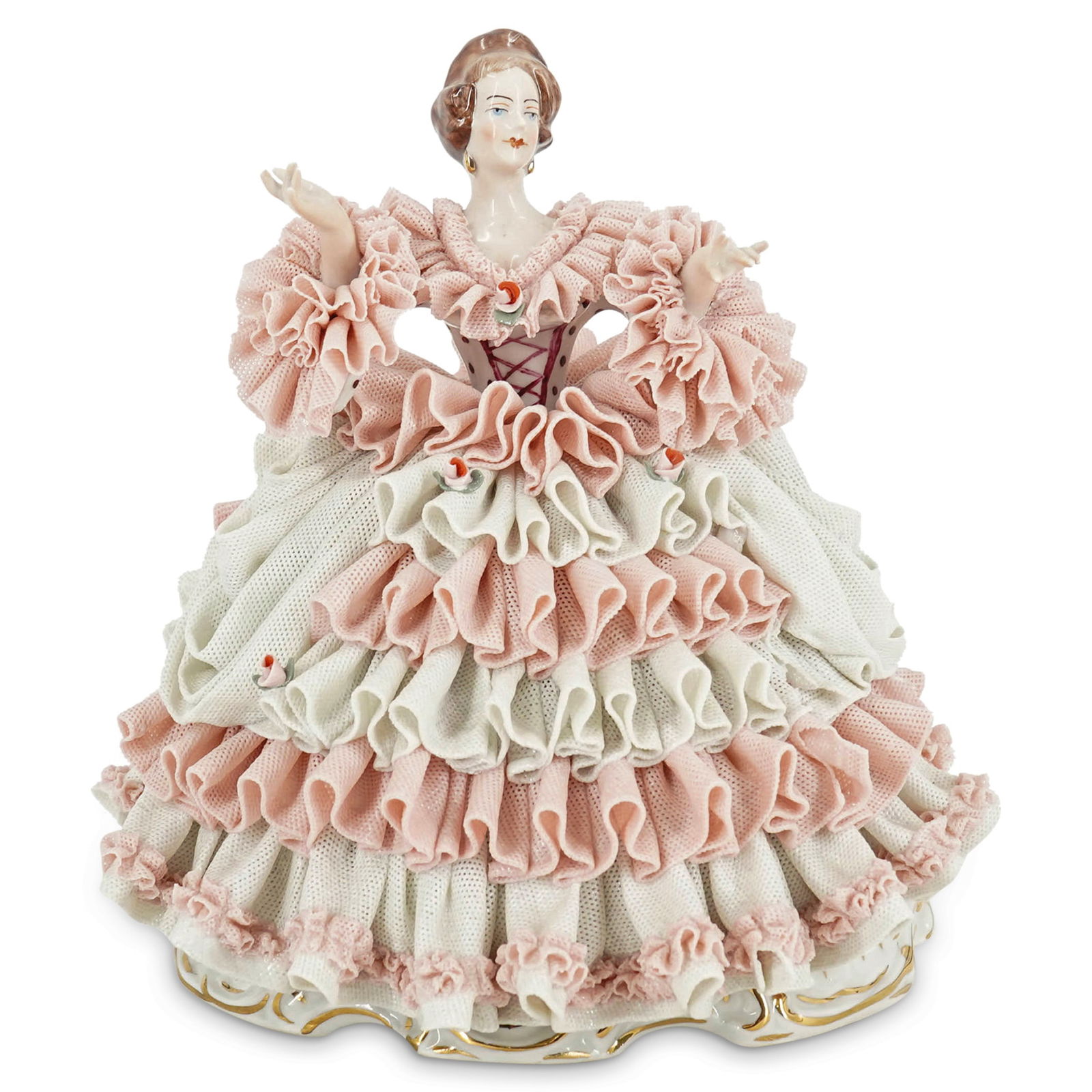 Vintage German Lace Porcelain Figurine (1 of 7)