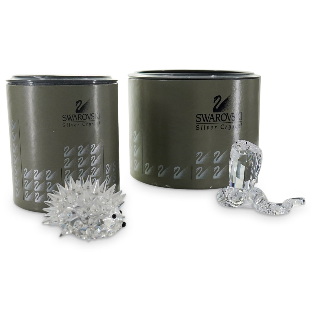 (2) Swarovski Crystal Figurines (1 of 16)