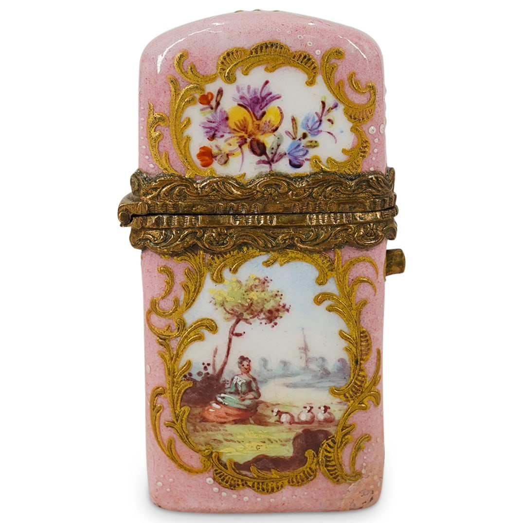 Antique Porcelain Match Safe (1 of 6)