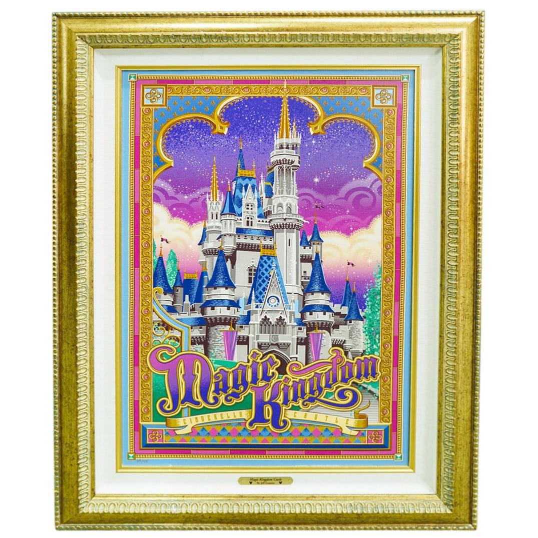 Disney "Magic Kingdom Castle" Framed Giclee Canvas By Jeff Granito (1 of 9)