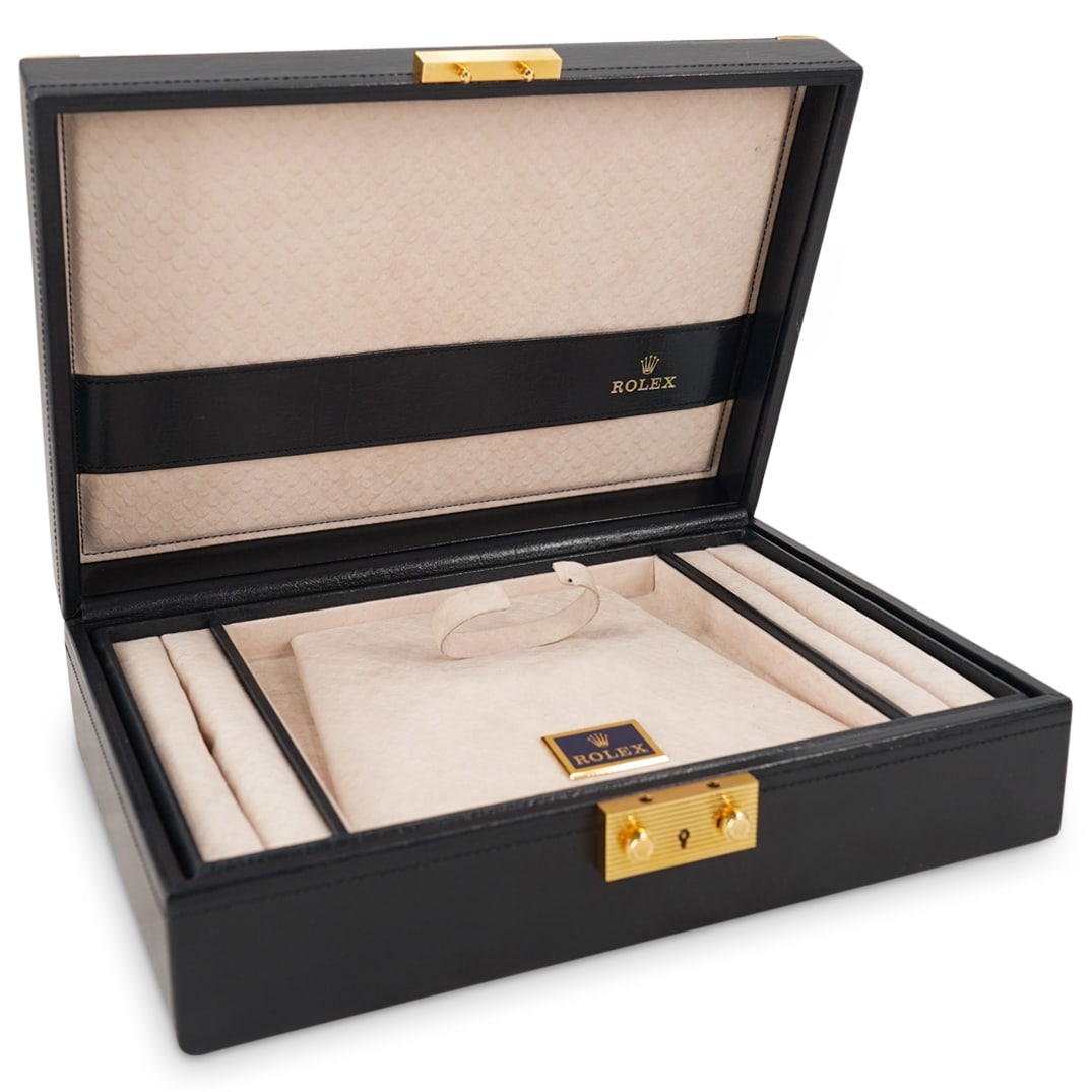 Vintage Rolex Black Watch/Jewelry Jumbo Box (1 of 9)