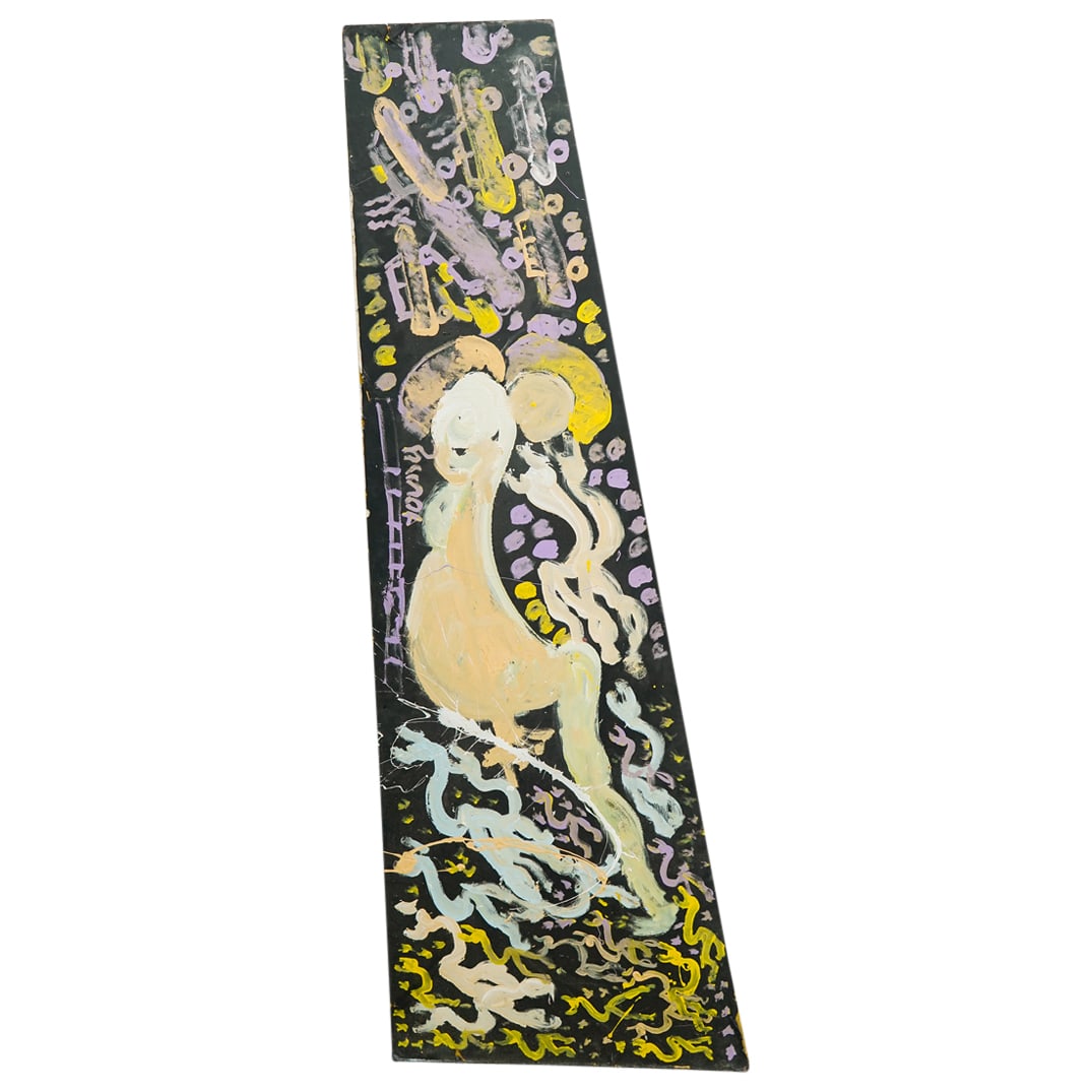 Purvis Young (American. 1943) Mixed Media Painting (1 of 8)