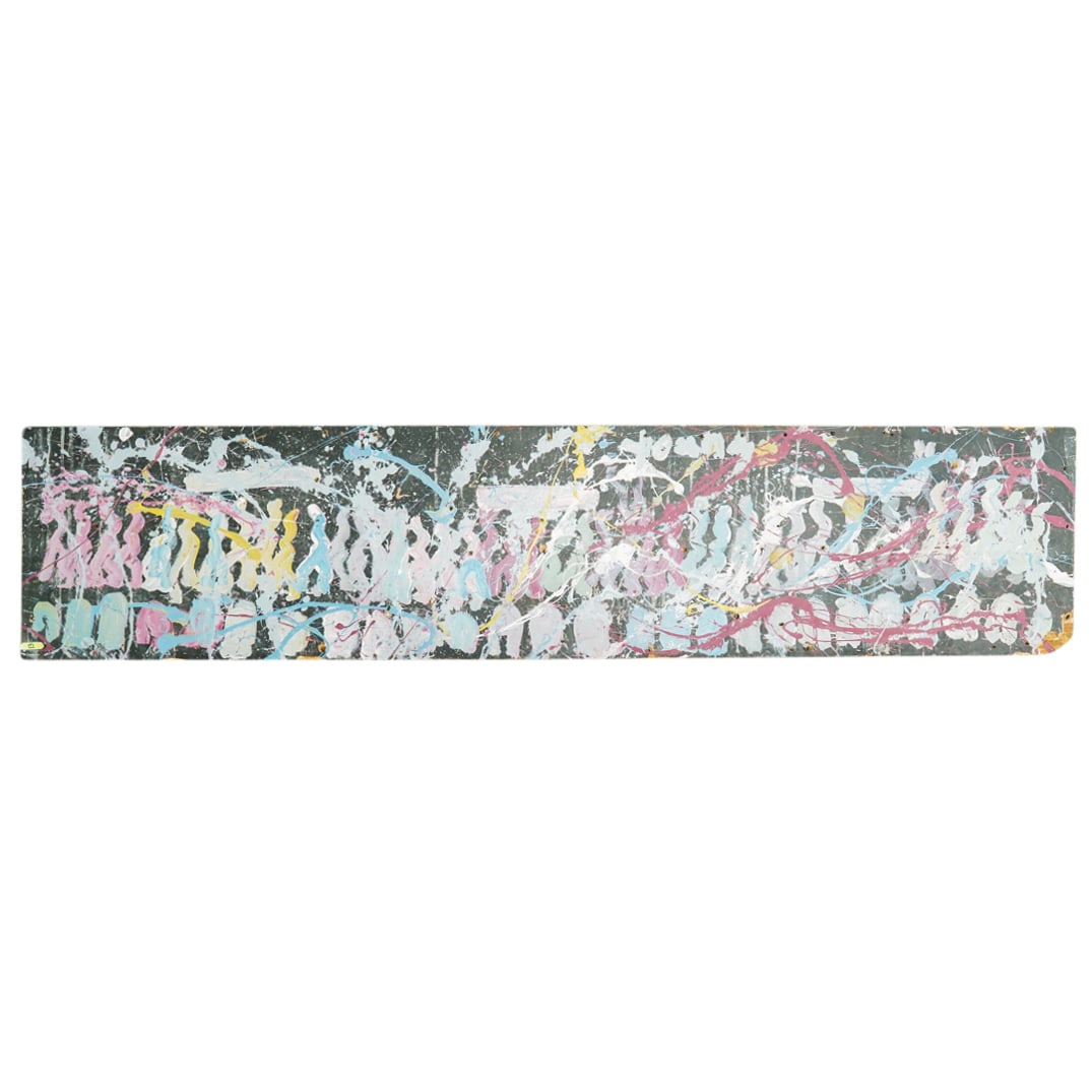 Purvis Young (American. 1943) Abstract Mixed Media Painting (1 of 5)