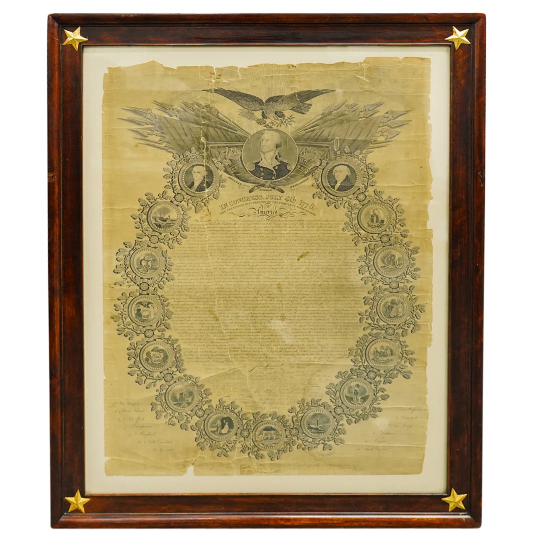 1819 William Woodruff Declaration of Independence Broadside (1 of 7)