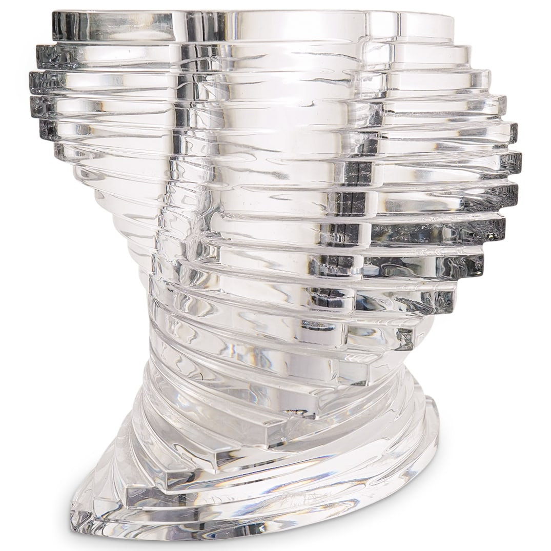 French Baccarat Crystal Twist Vase (1 of 6)