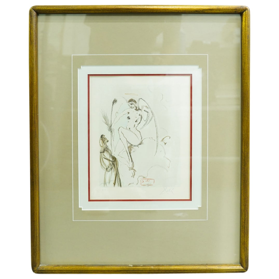 Salvador Dali, (Spain, 1904-1989) Divine Comedy Colored Woodblock (1 of 10)