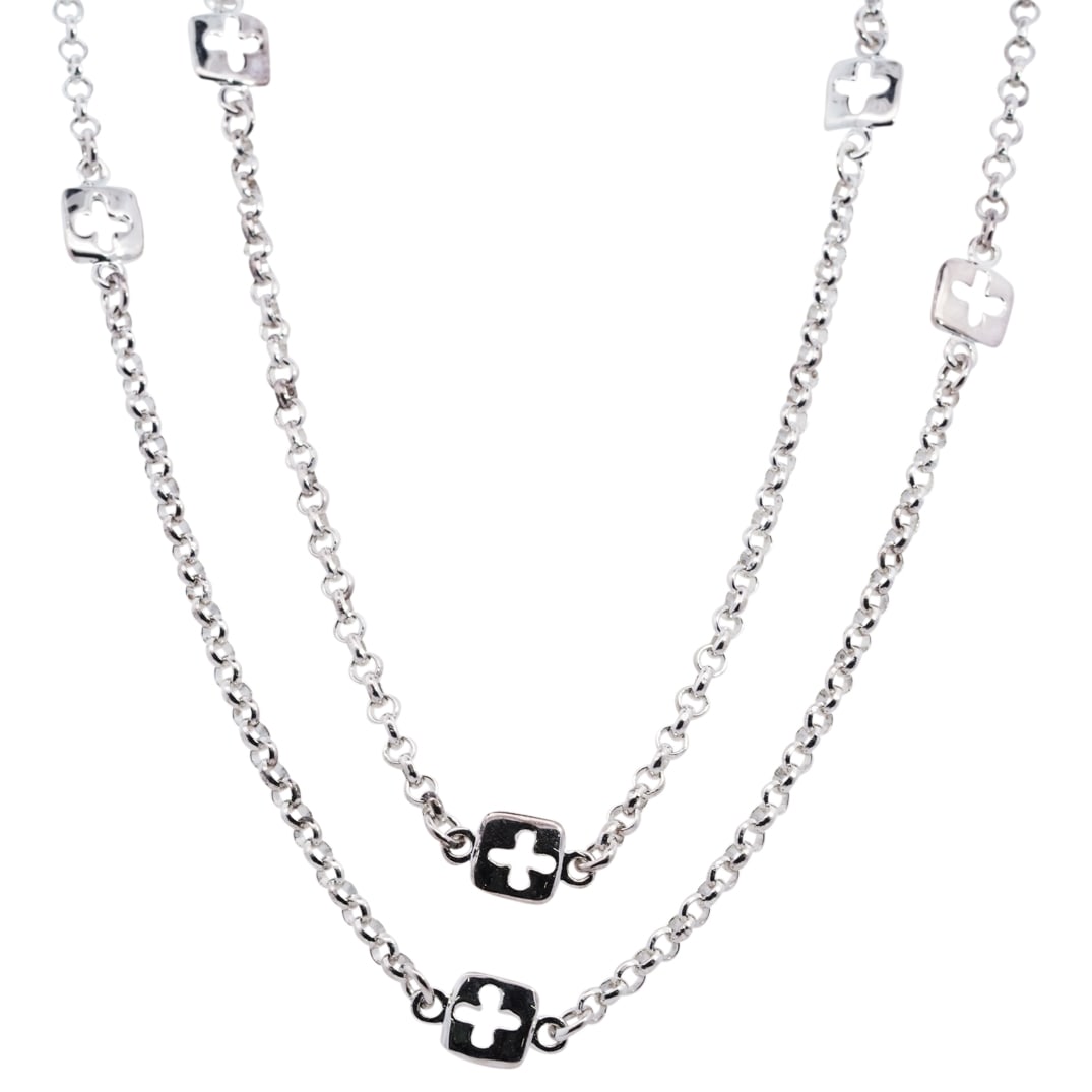 Robert Lee Morris Sterling Silver Rolo Link Necklace (1 of 5)