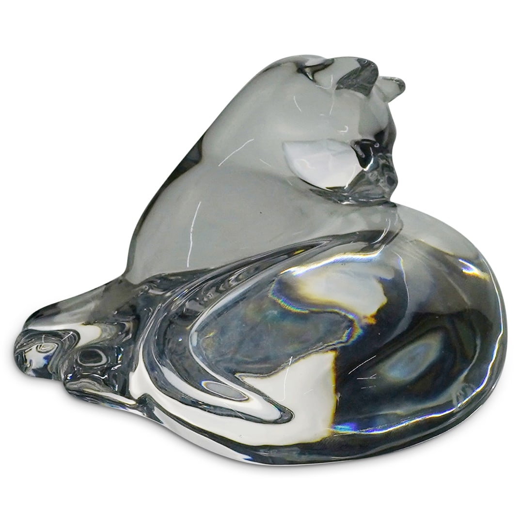 Baccarat Crystal Cat Figurine (1 of 3)