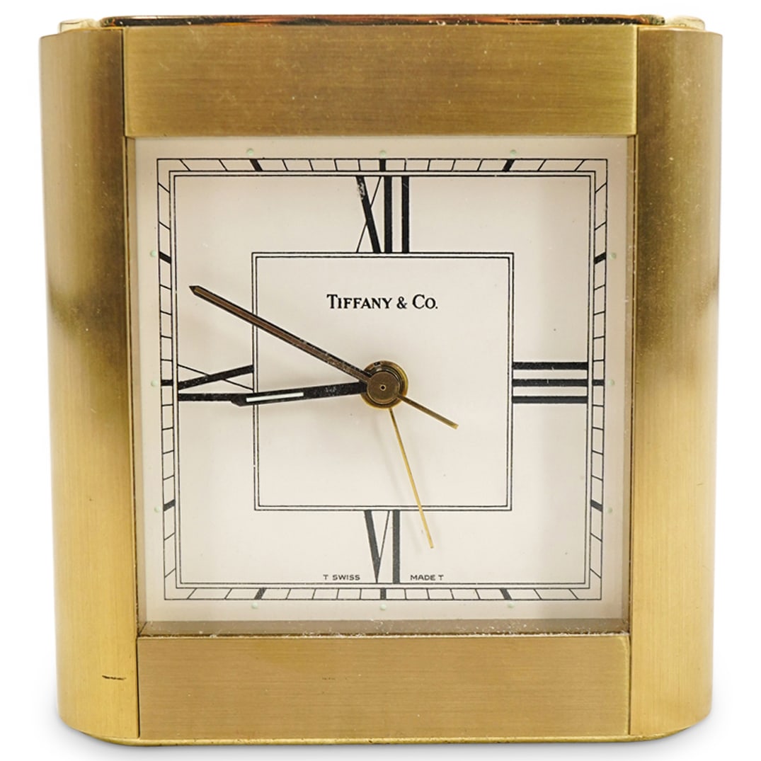 Tiffany & Co Brass Desk Clock (1 of 3)