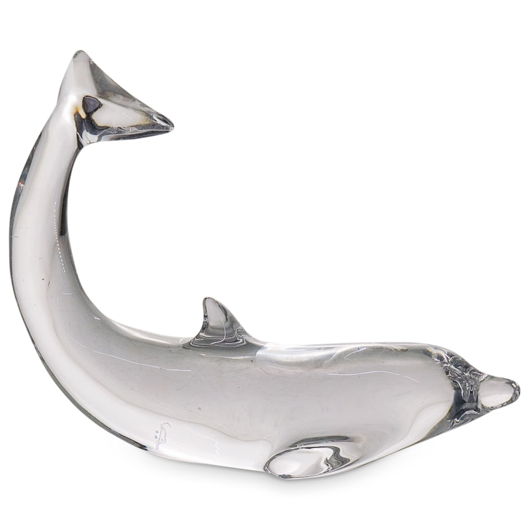 Baccarat Crystal Dolphin Figurine (1 of 8)