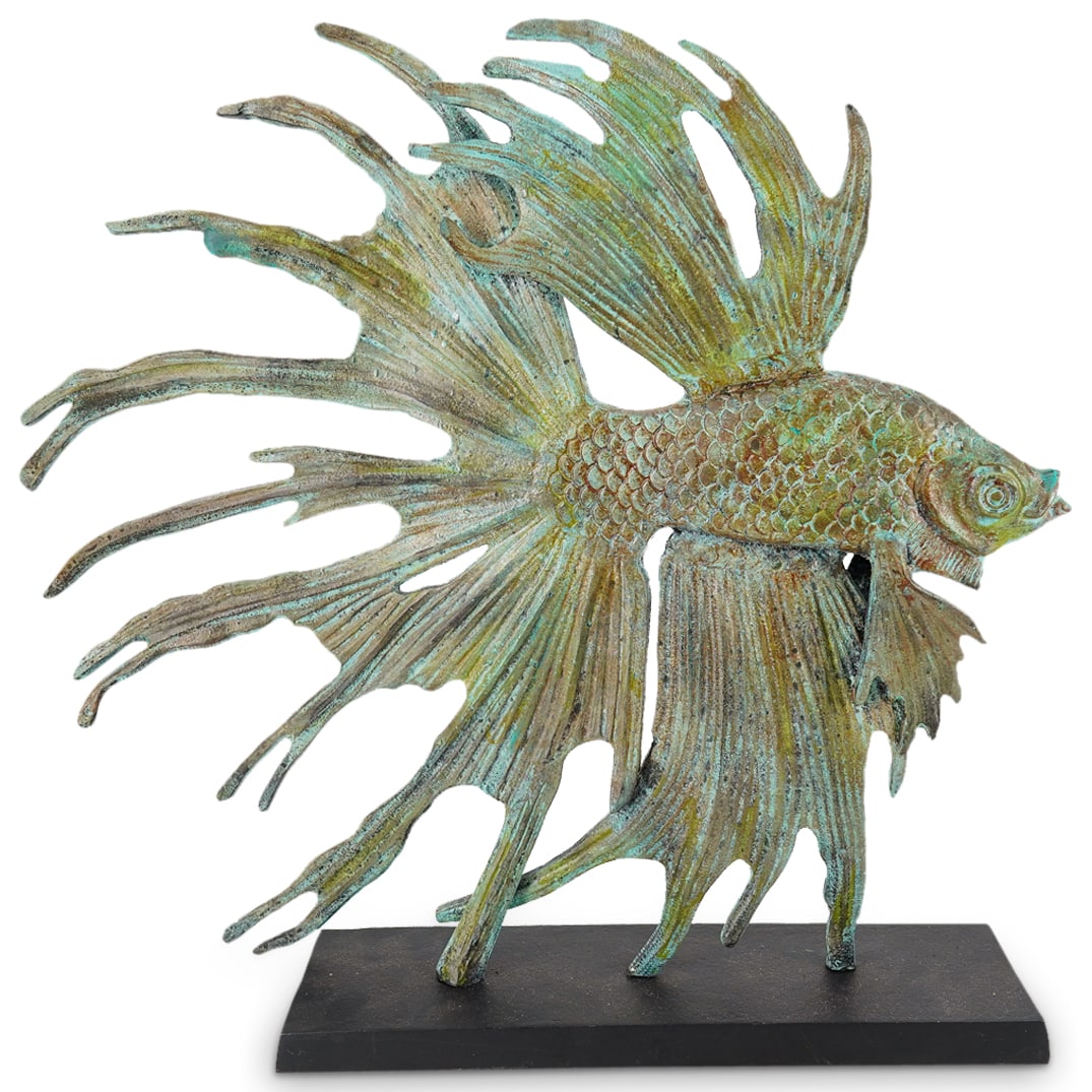 Andrzej Szymczyk Style "Siamese Fighting Fish" Sculpture (1 of 6)