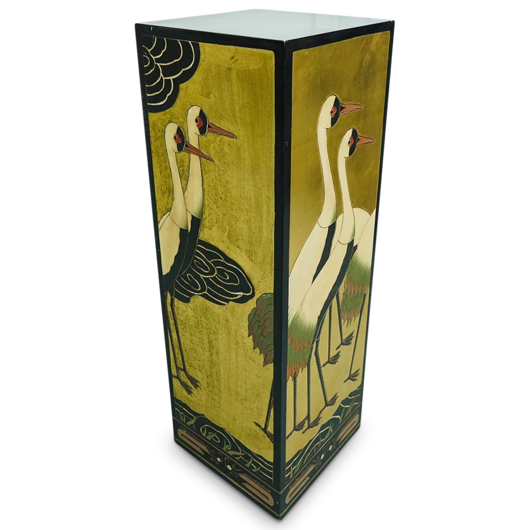 Vintage Chinese Lacquered Crane Display Pedestal (1 of 11)