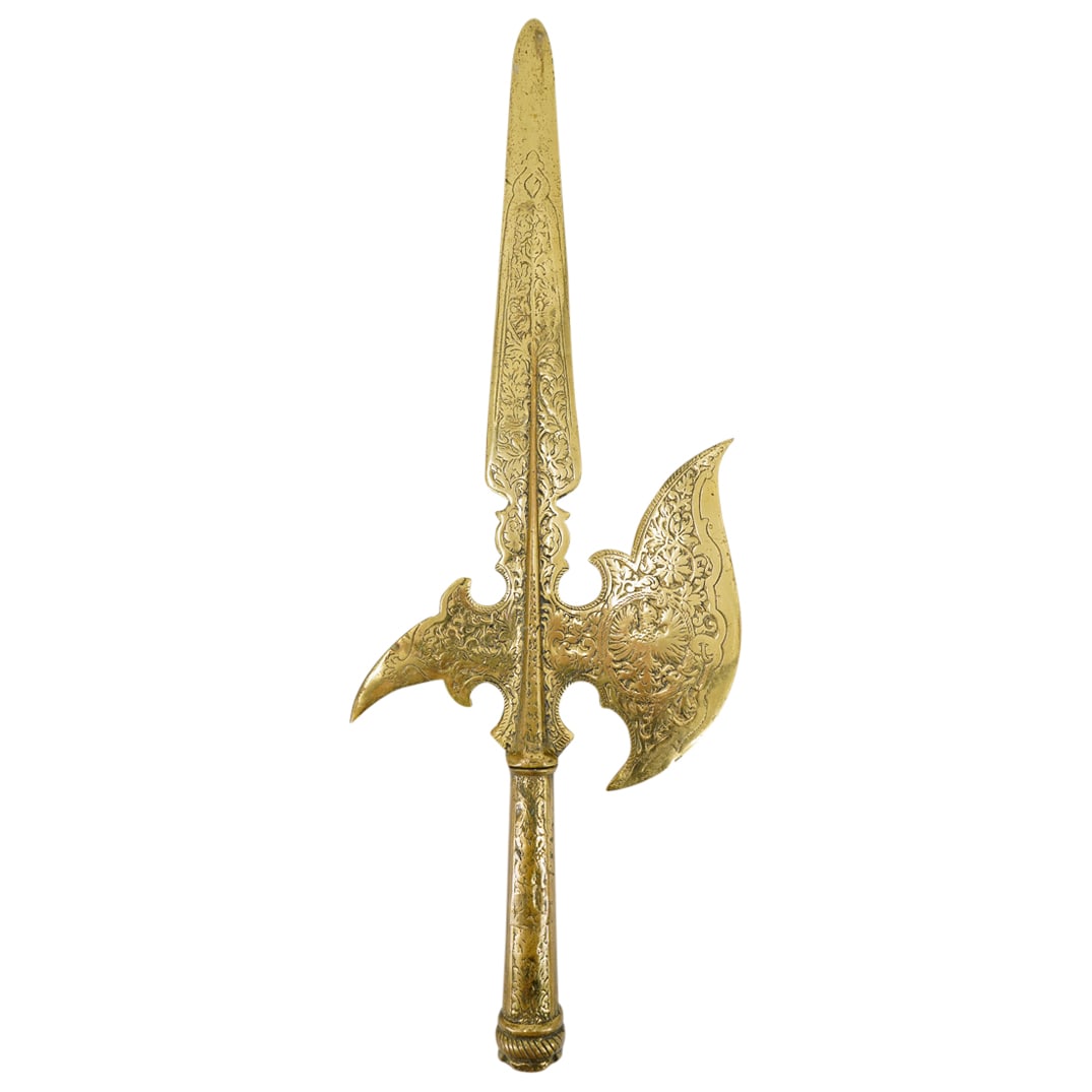 Vintage Brass Medieval Style Battle Ax Sword (1 of 5)