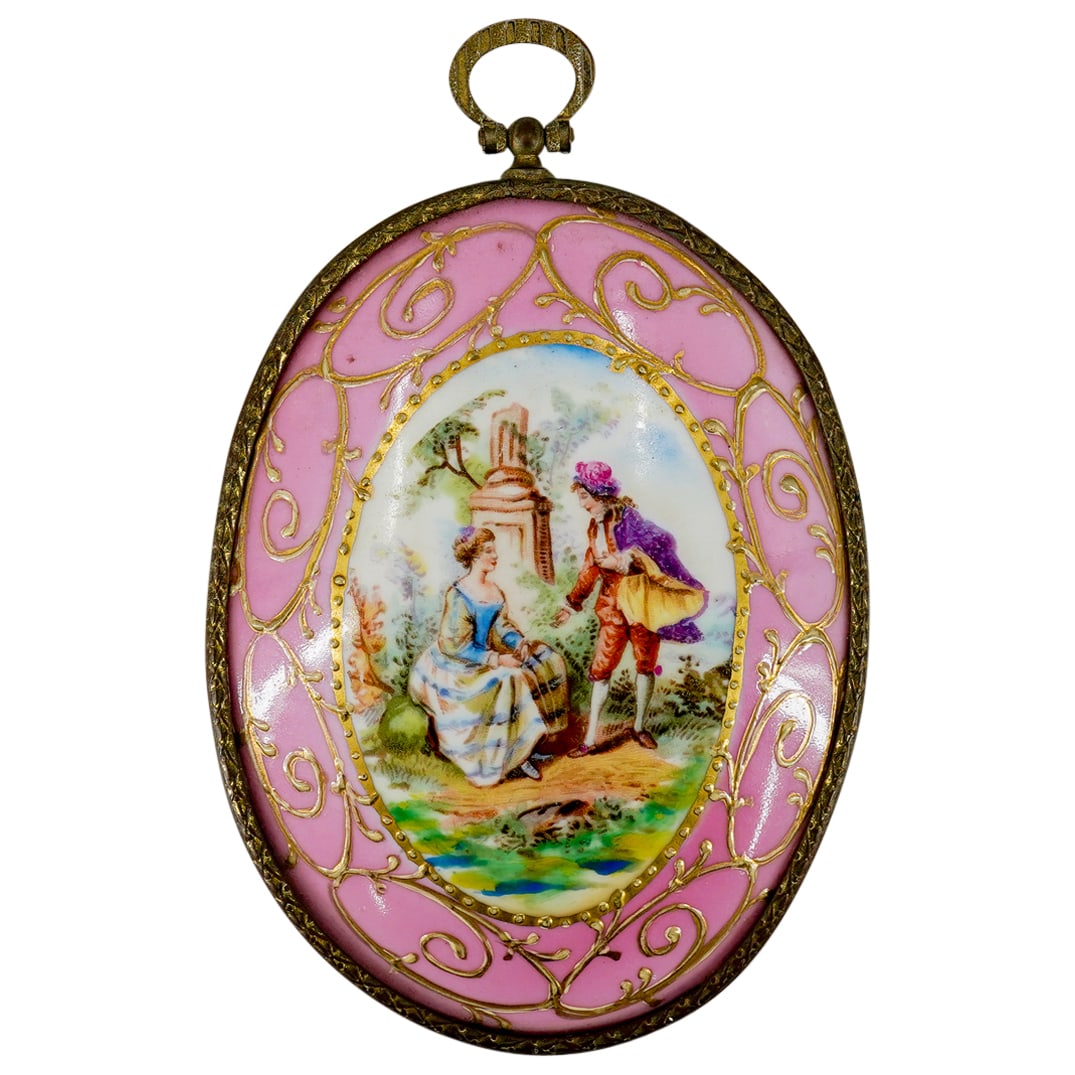 Antique German Porcelain Plaque (1 of 4)