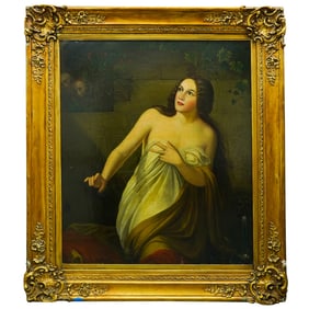 Gavriil Yakovlev (Russian, 1819-1862) "Bather" Oil On Board