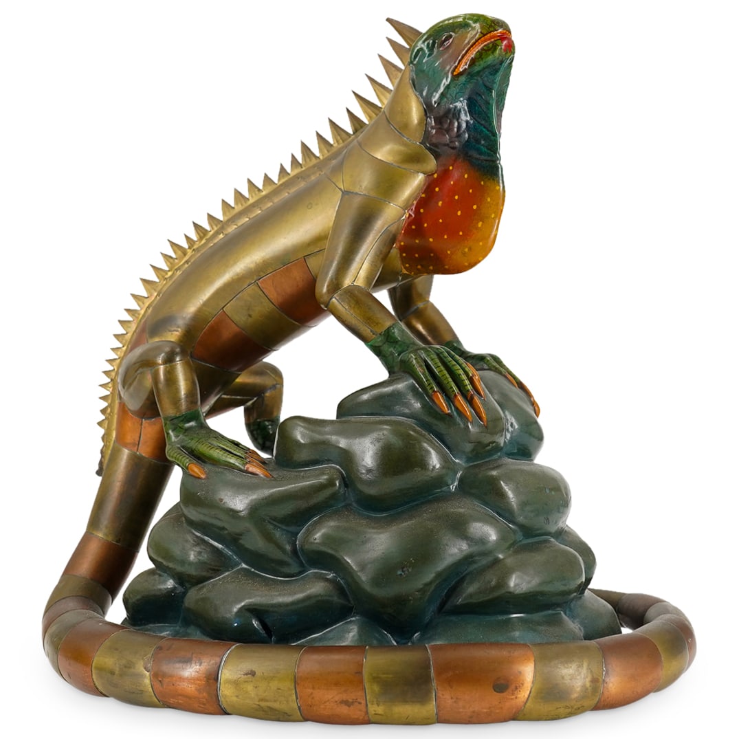 Mario Gonzalez (Mexican, XX) Iguana Statue (1 of 7)