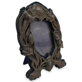Art Nouveau American Footed Sterling Silver frame