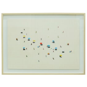 Felipe Bedoya (Colombian, B. XX) "Plana Horizontal III" Lithograph