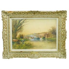 Henry Charles Fox (1860-1925) Mixed Media Landscape