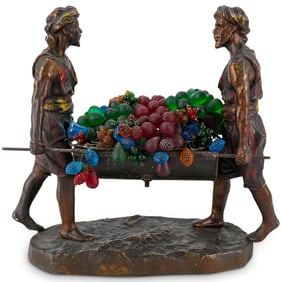 Antique European Orientalist MIxed Metal Figural Lamp