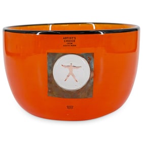 Kosta Boda by Bertil Vallien Art Glass Bowl