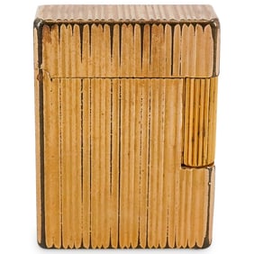 Vintage S.T. Dupont Gold-Plated Gas Pocket Lighter