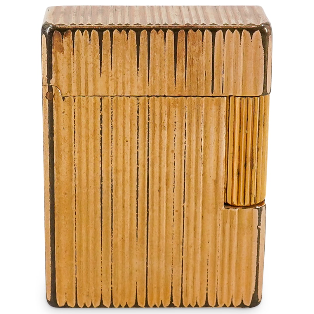 Vintage S.T. Dupont Gold-Plated Gas Pocket Lighter (1 of 8)