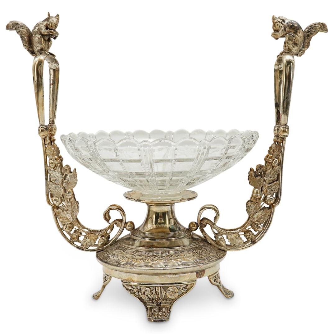 Antique Pairpoint Manufacturing Co Quadruple Silver Plate And Glass Centerpiece (1 of 9)