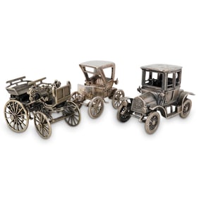 (3 Pc) 800 Silver Model Automobiles