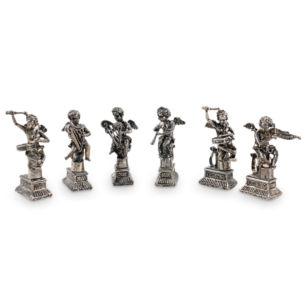 (6Pc) Silver Plated Cherub Place Card Holders (1 of 18)
