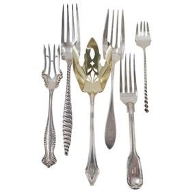(6 Pc) Sterling Silver Forks