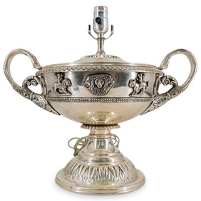 Silver Plated Trophy Table Lamp