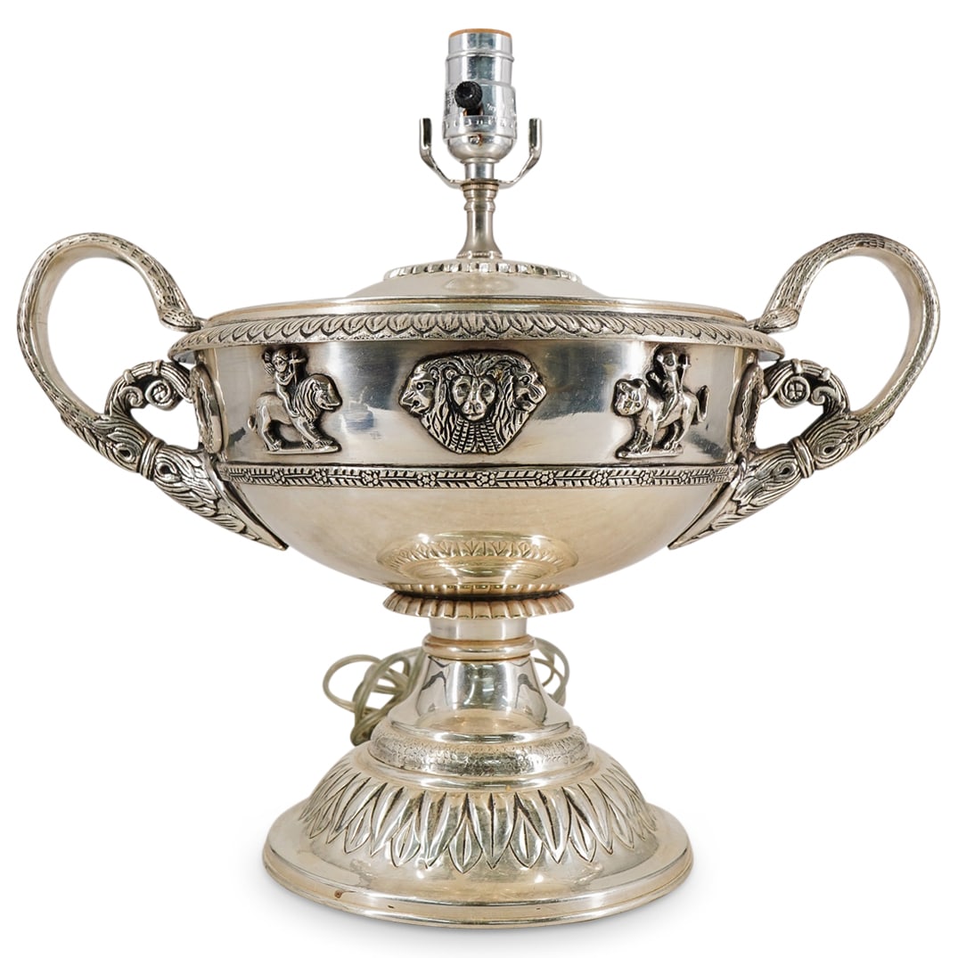 Silver Plated Trophy Table Lamp (1 of 8)